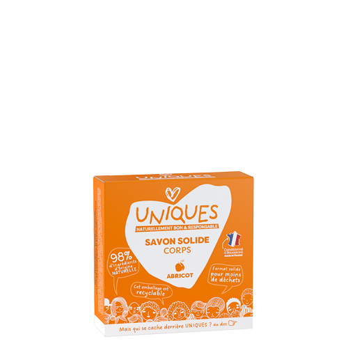 Savon solide UNIQUES parfum Abricot