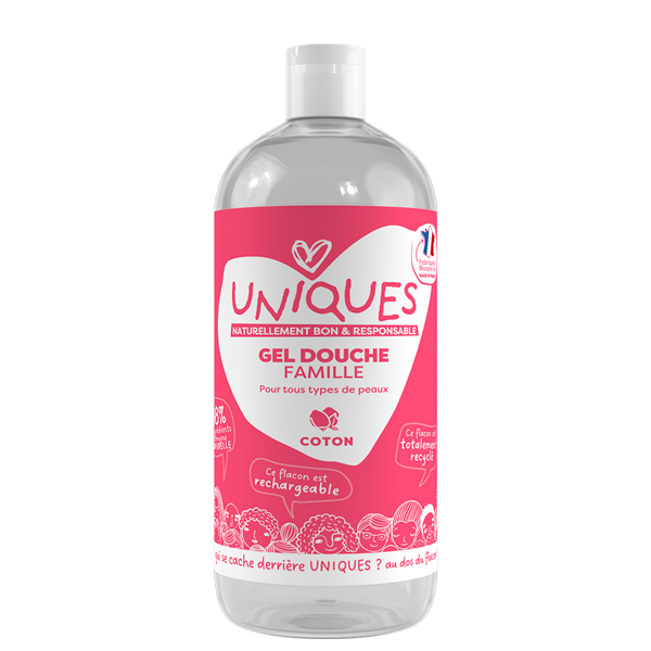 Gel douche UNIQUES parfum Coton