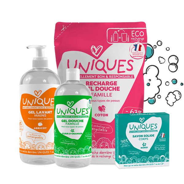 Produits d'hygiène responsables UNIQUES