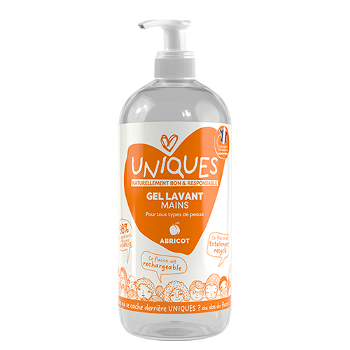 Gel lavant mains UNIQUES abricot