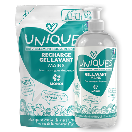 Gel lavant mains parfum monoï