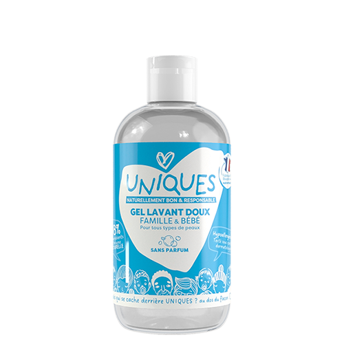 Gel lavant UNIQUES sans parfum