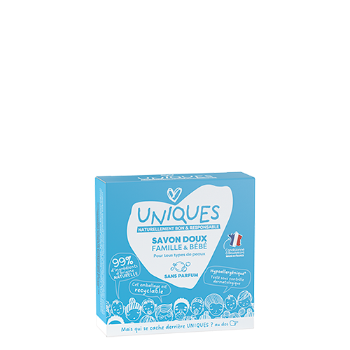 Savon solide UNIQUES sans parfum